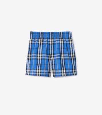 チェック スイムショーツ (ヒヤシンスブルー) | Burberry®公式サイト