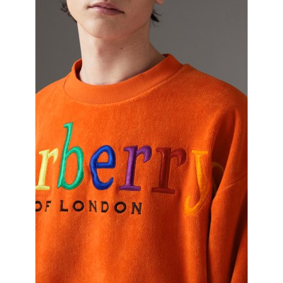 burberry towelling sweatshirt