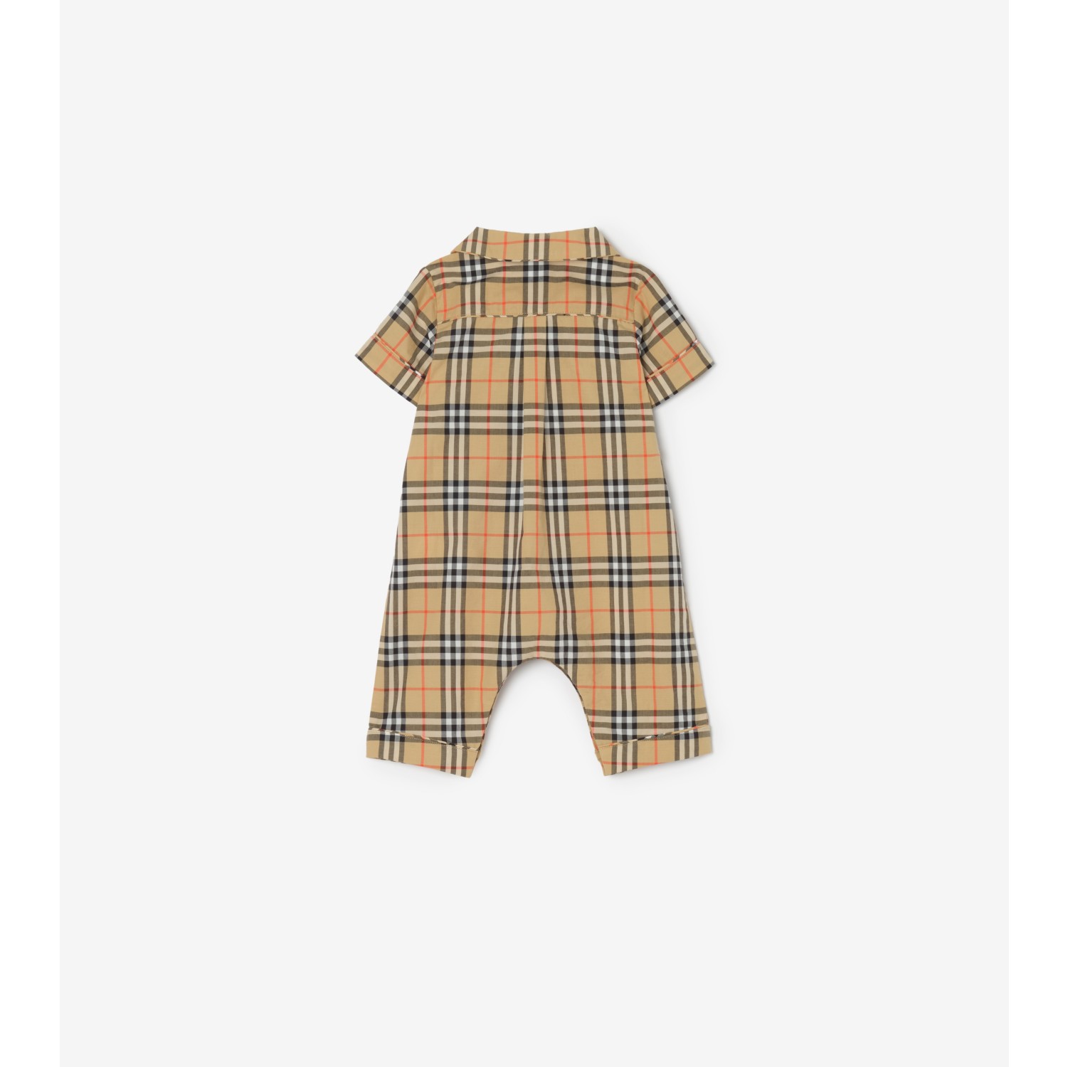 格纹棉质连身衣