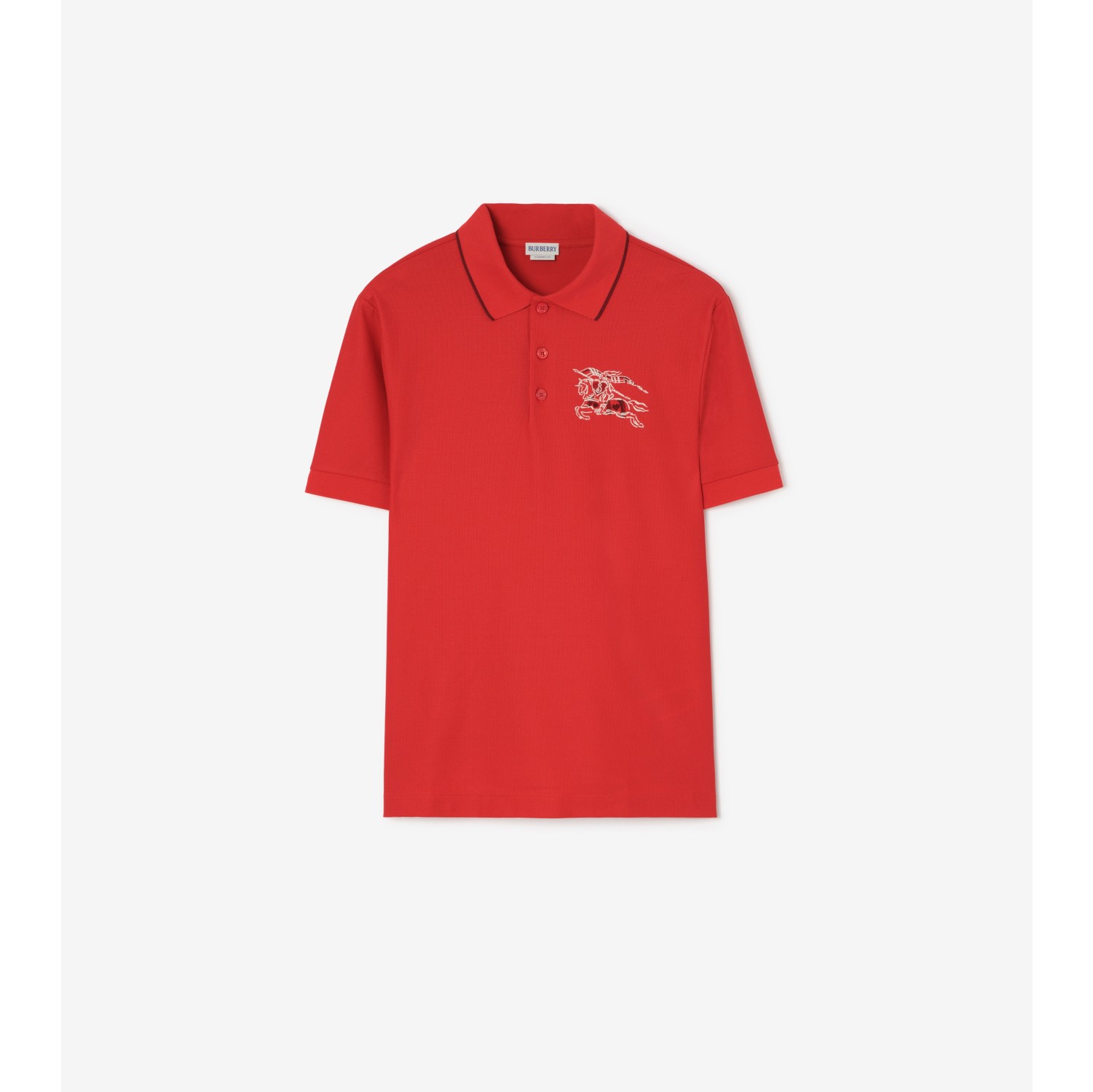 心形盾牌骑士徽标棉质 Polo 衫