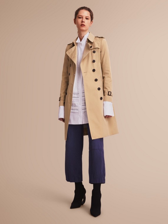 Chic Tan Coat Trench Belted Longline 89 00 Women S Trench Coat Light Brown Scalloped Edge Neckline Sleeveless Ankle Length Fall