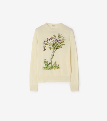 Wool Silk Brave Little Tree Sweater Ecru ®