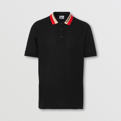 burberry pique polo mens