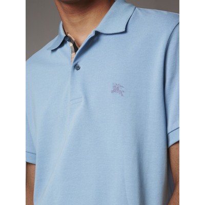 check placket polo shirt