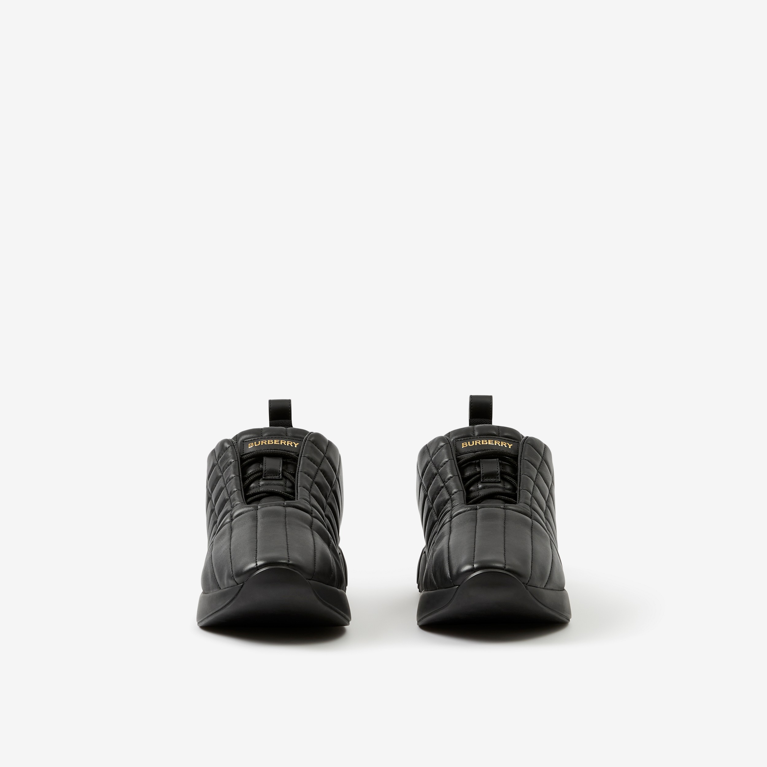 绗缝皮革经典运动鞋 (黑色) | Burberry® 博柏利官网 - 2