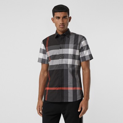 burberry shirt charcoal