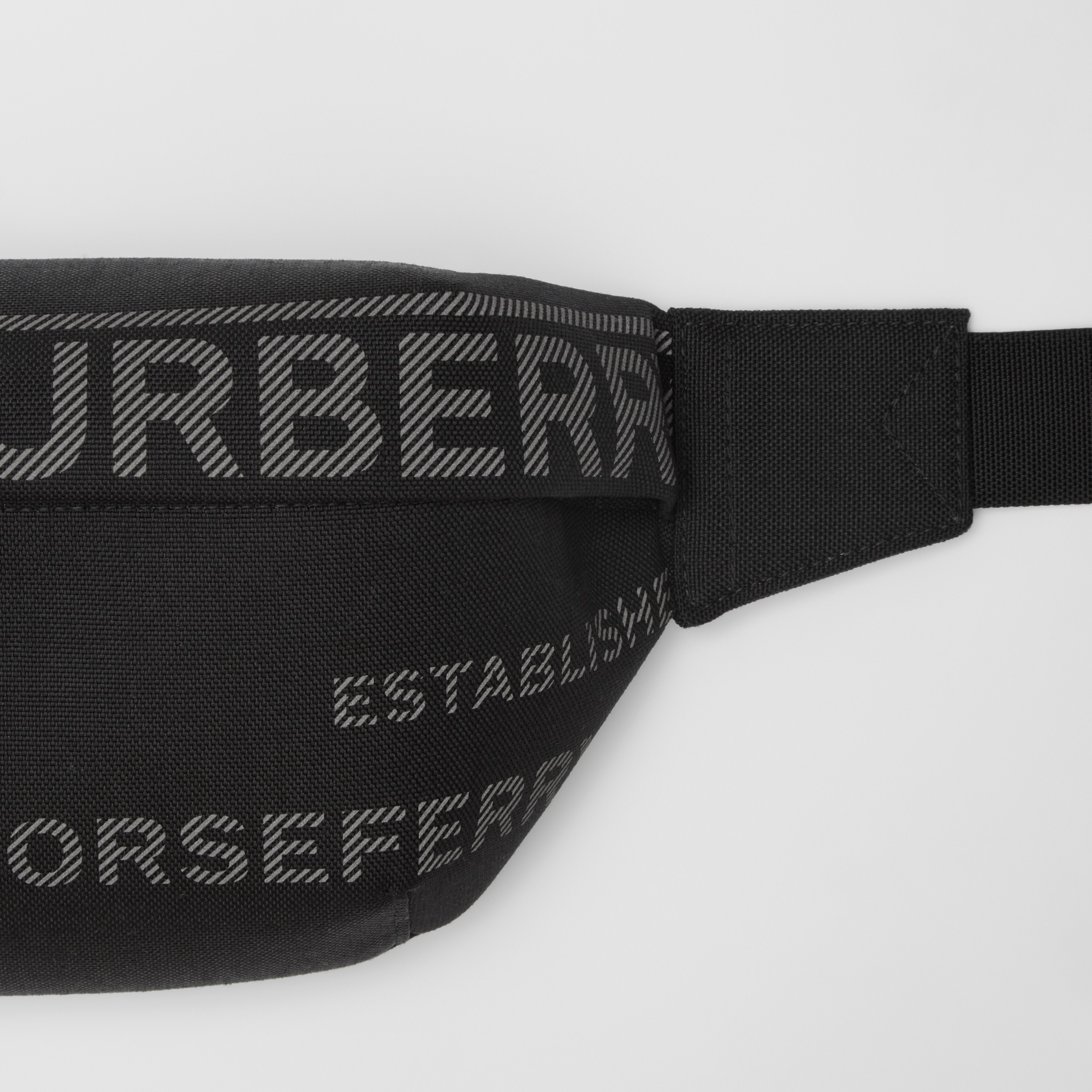 Horseferry Print Nylon Canvas Sonny Bum Bag in Black - Men | Burberry® Official - 2