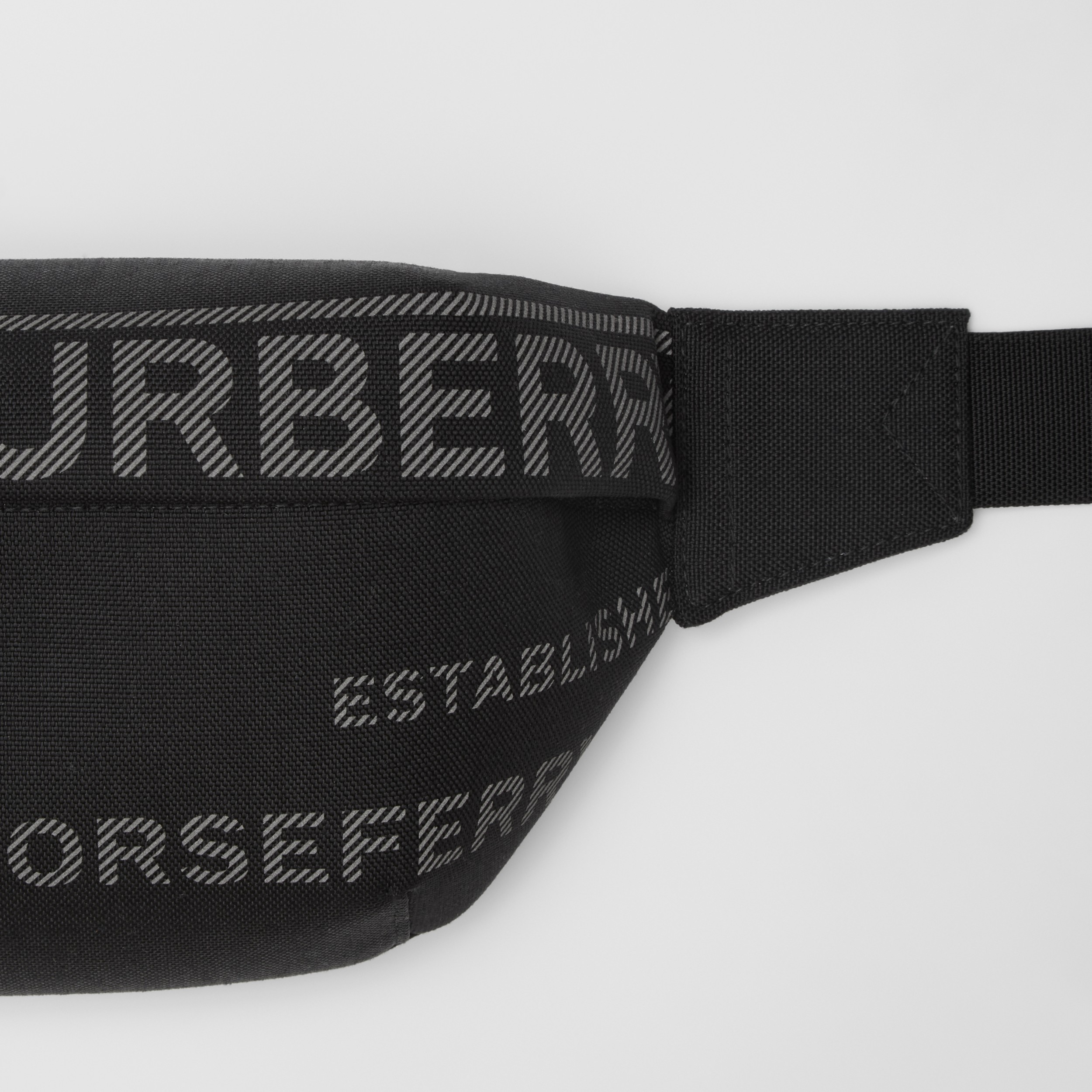 Horseferry Print Nylon Canvas Sonny Bum Bag in Black - Men | Burberry®  Official