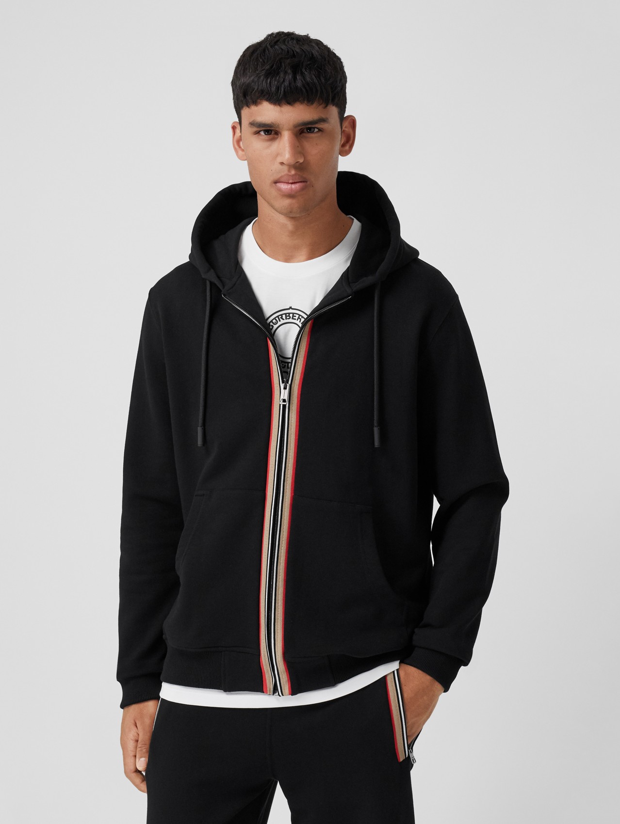 Hoodie à logo imprimé Coton Burberry pour homme Homme Vêtements Articles de sport et dentraînement Sweats à capuche 