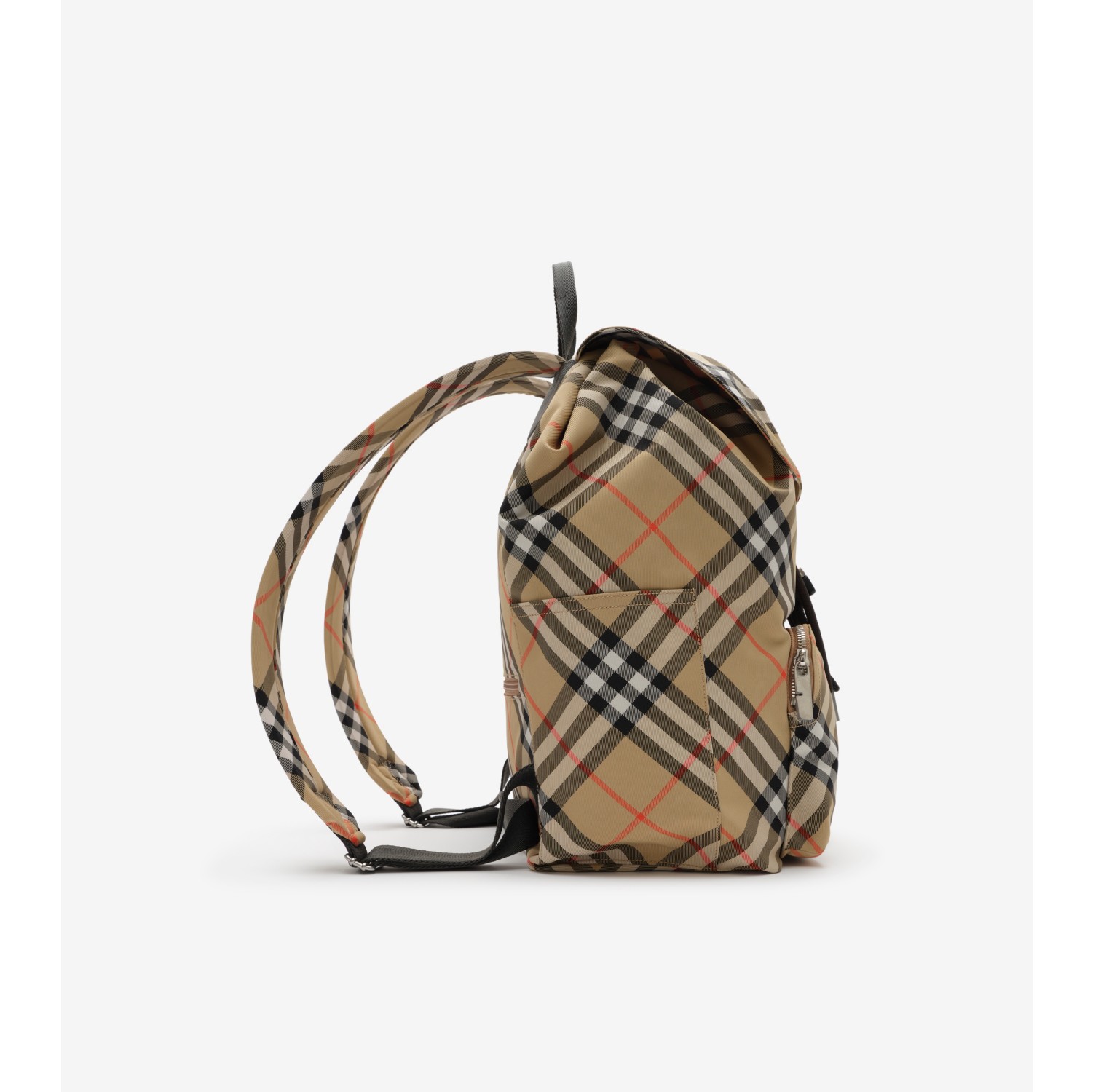 Check Backpack in Sand beige - Men, Technical | Burberry® Official