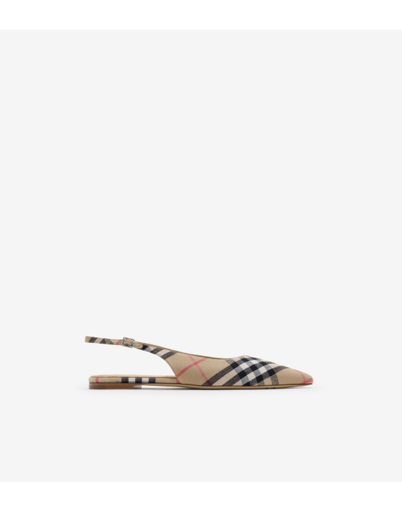 Check Dame Slingback Ballerinas​