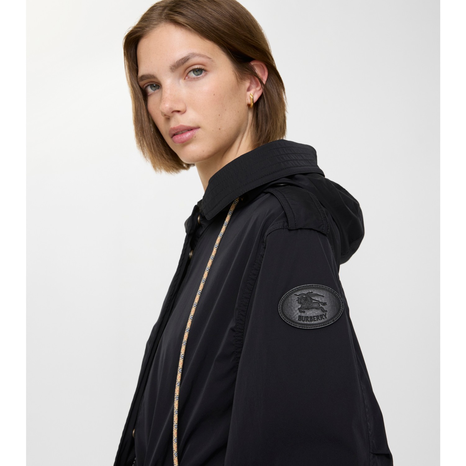 Stretch Nylon Parka in Black - Women | Burberry® Official