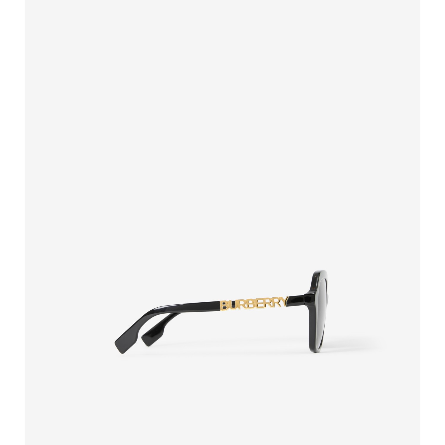 Burberry black outlet and gold sunglasses