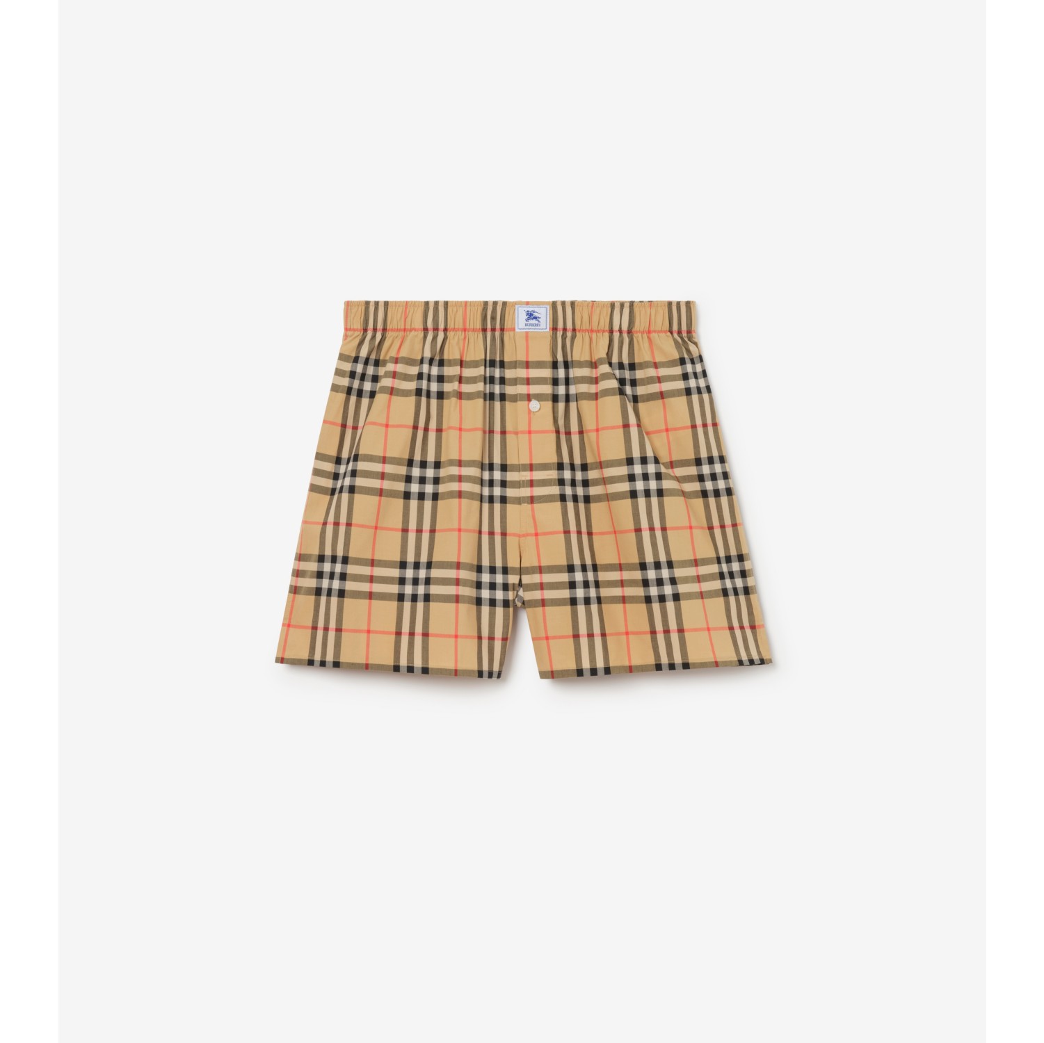 Check Cotton Boxer Shorts