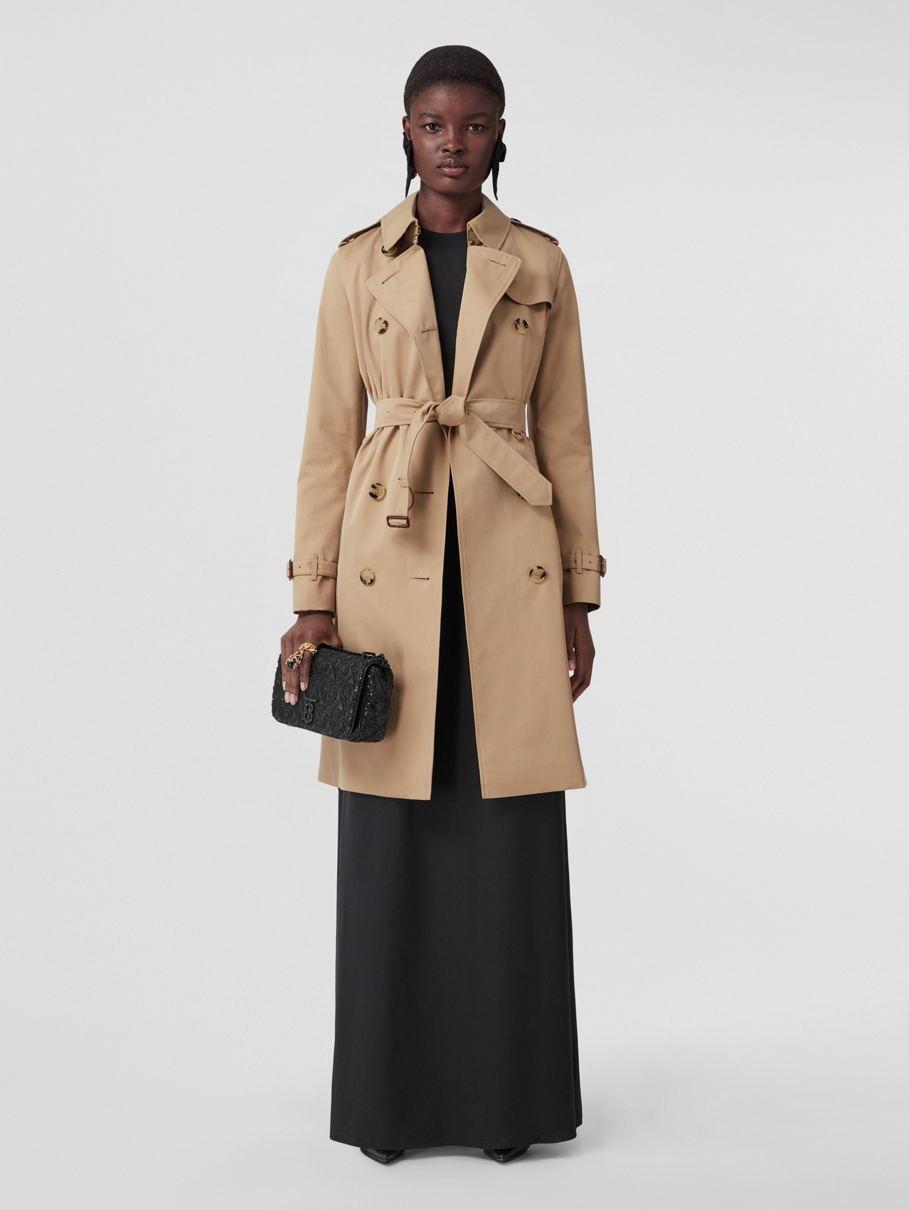 Femme Vêtements Manteaux Imperméables et trench coats Trench en coton Coton Burberry en coloris Neutre 
