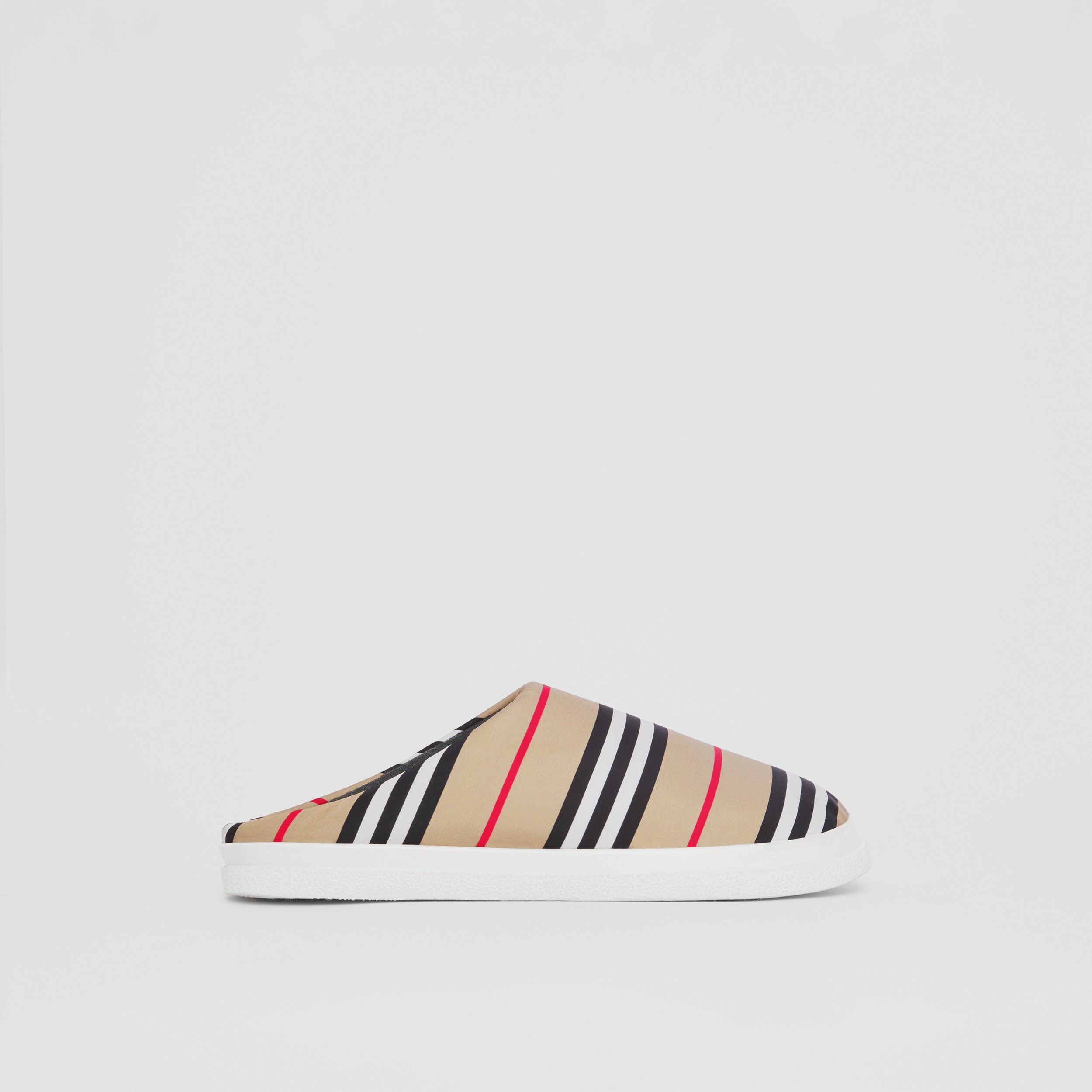 Icon Stripe Nylon Slippers in Archive Beige - Women | Burberry® Official - 1