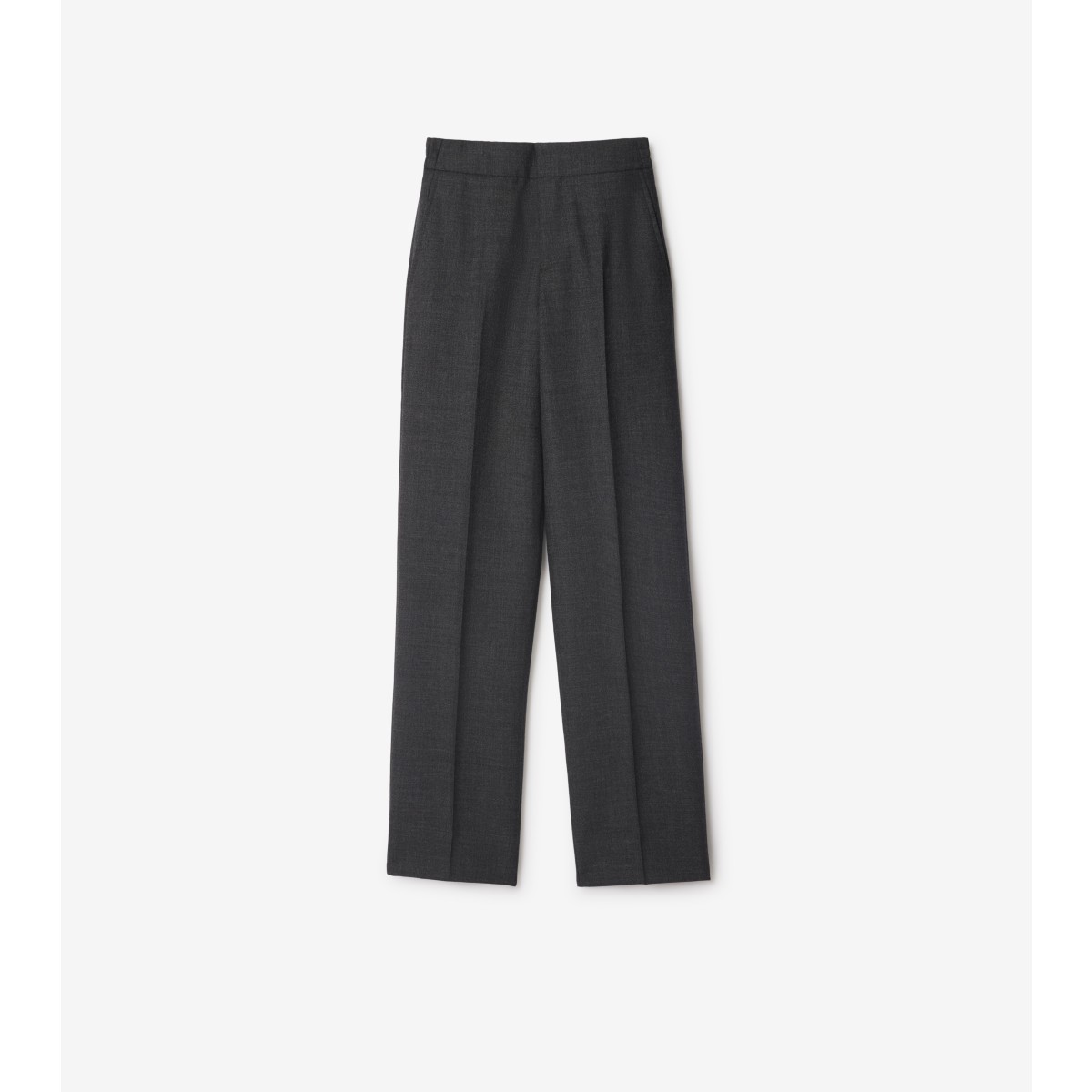 Shop Burberry Wool Trousers In Brisk