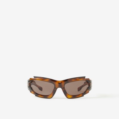 Burberry Geometric Frame Marlowe Sunglasses In Tortoiseshell/brown