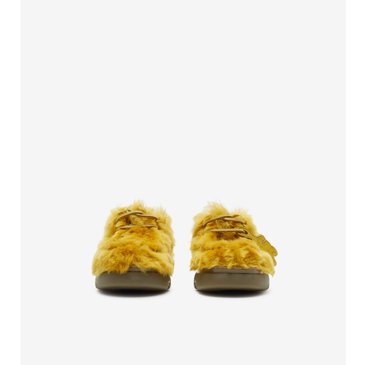 Shearling Creeper Shoes in Manilla Men Burberry® Official