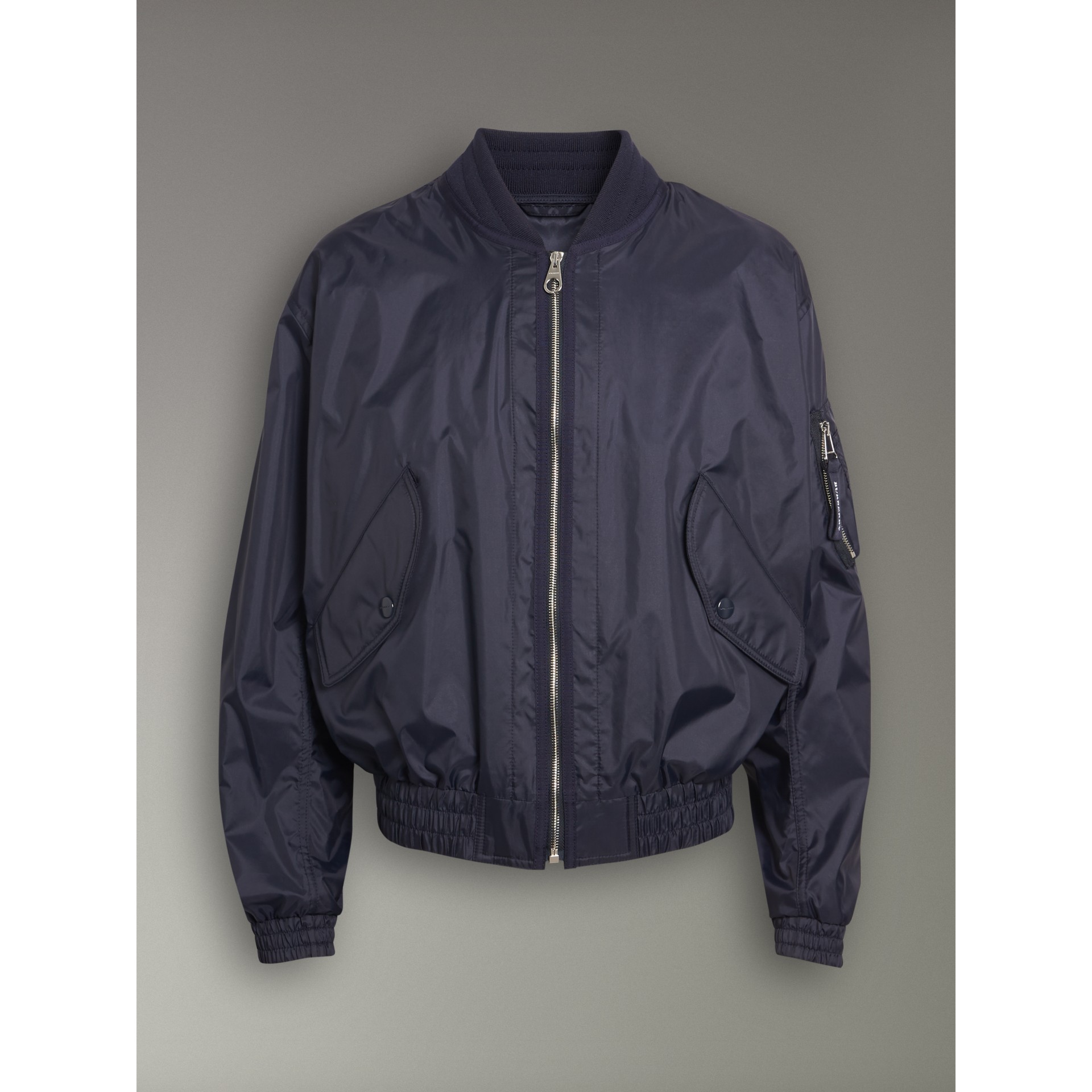 Lightweight Showerproof Bomber Jacket in Navy Men Burberry Singapore