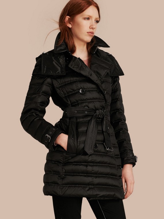 Wool Pea Coats For Women Tradingbasis Down Filled Puffer Coat Black
