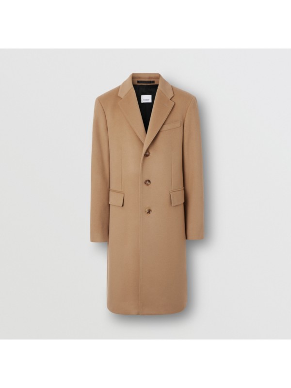 Eleganter Mantel aus Wolle und Kaschmir (Camelfarben) Herren Burberry