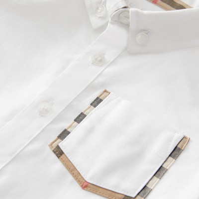 Burberry Check Detail Cotton Oxford Shirt Deals, 52% OFF | www 