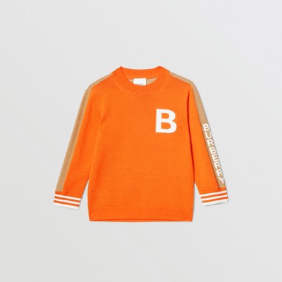 orange burberry shirt