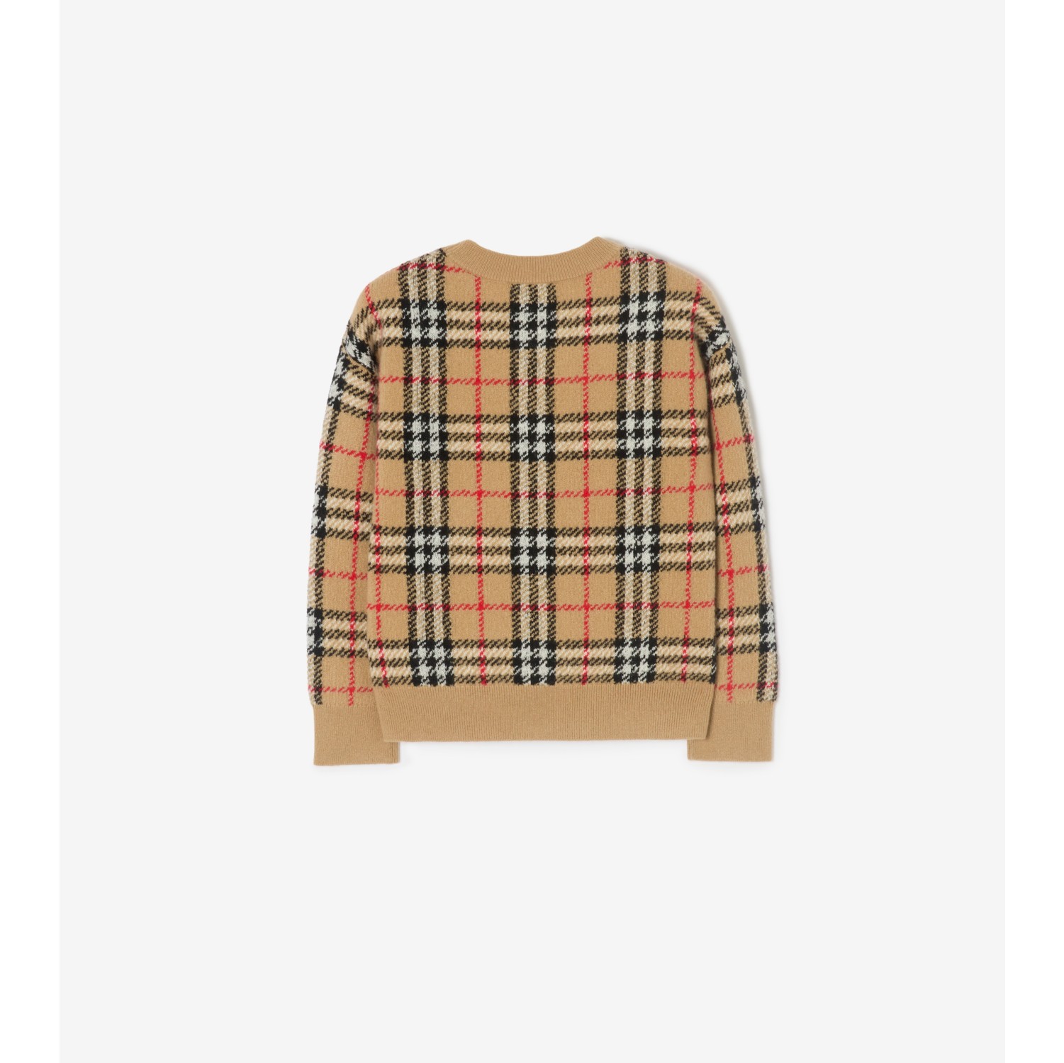 Check Wool Cashmere Sweater