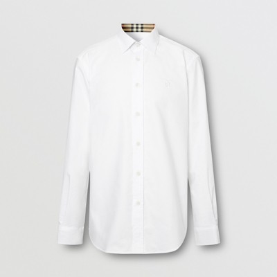 Monogram Motif Cotton Oxford Shirt in 