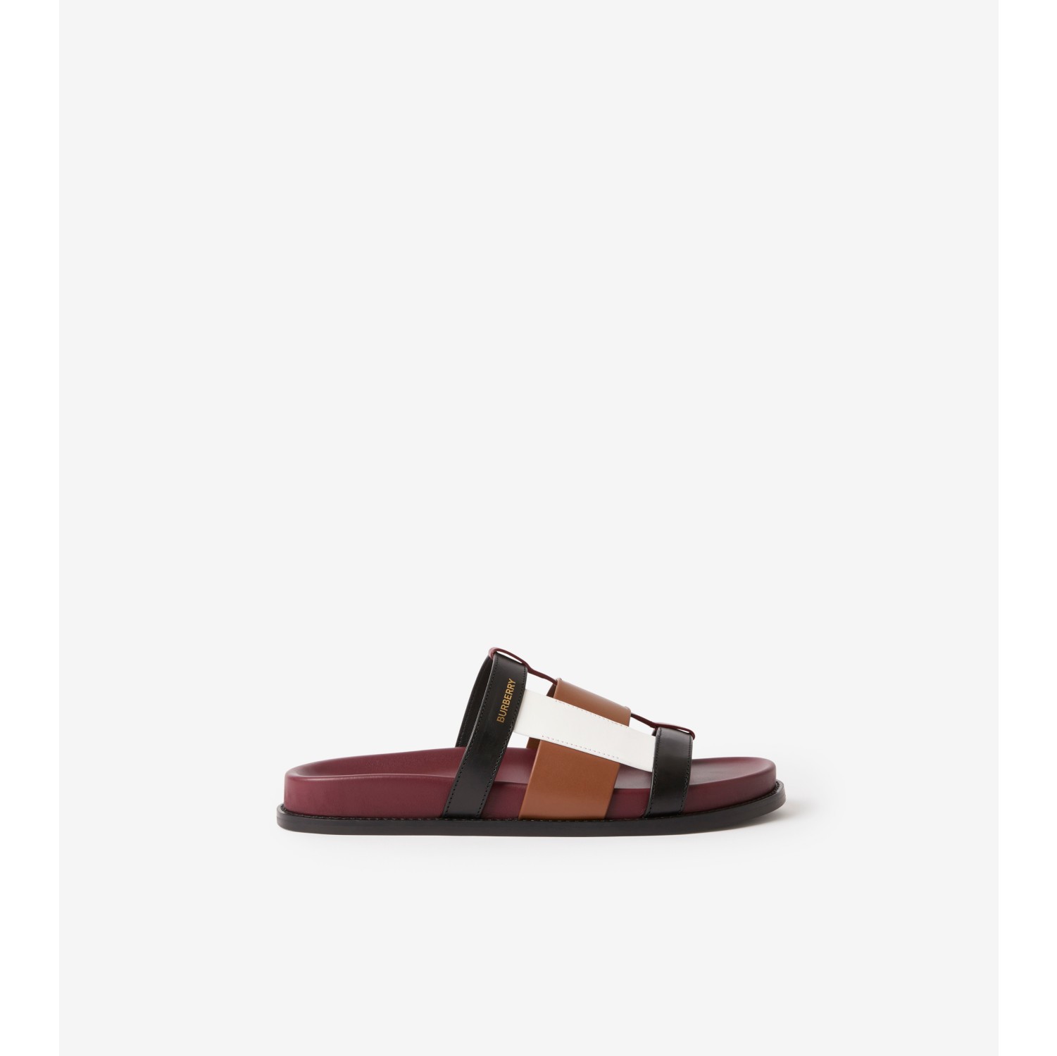 Burberry sandals on sale mens bordeaux