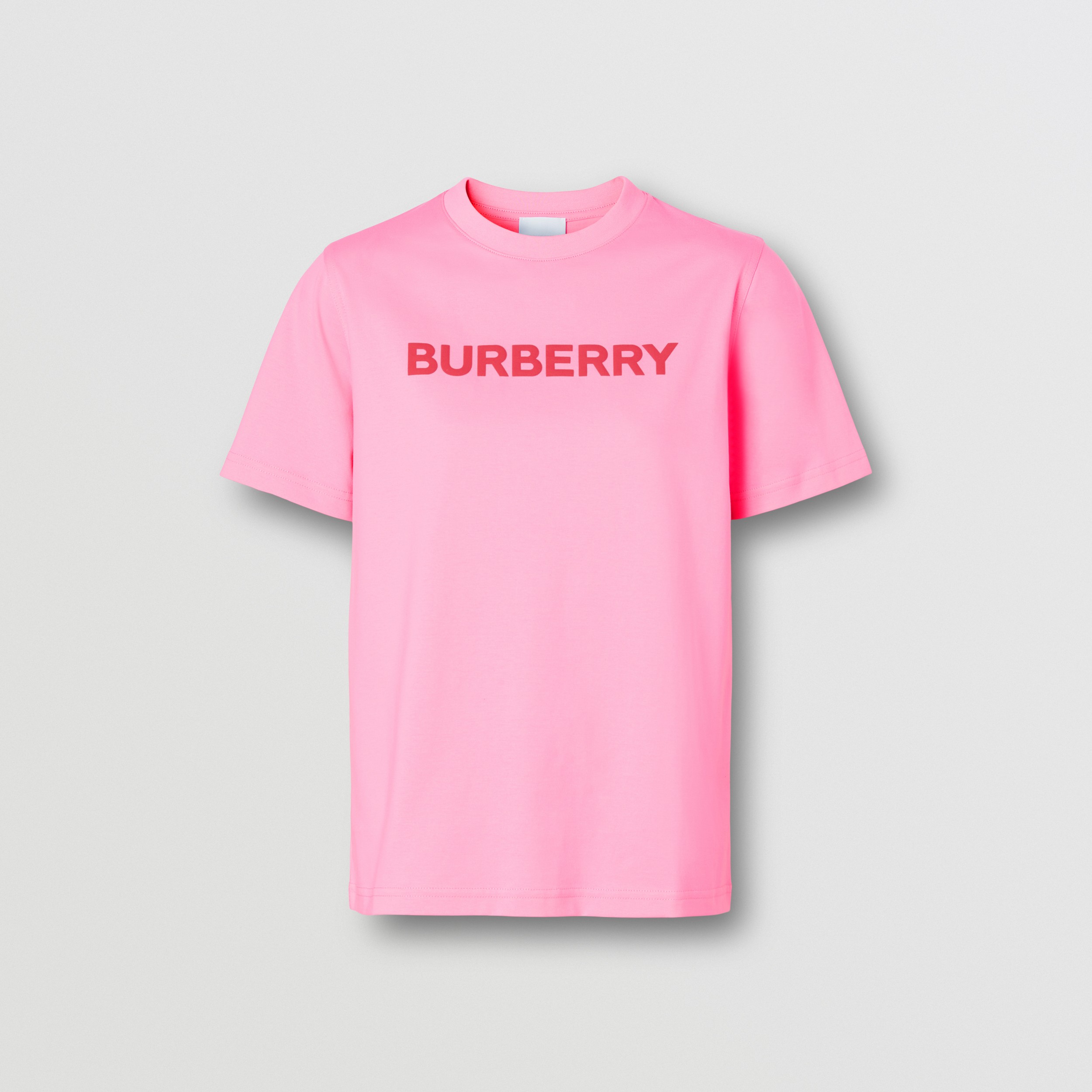 Baumwoll-T-Shirt mit Burberry-Logo (Kaugummirosa) - Damen | Burberry® - 4