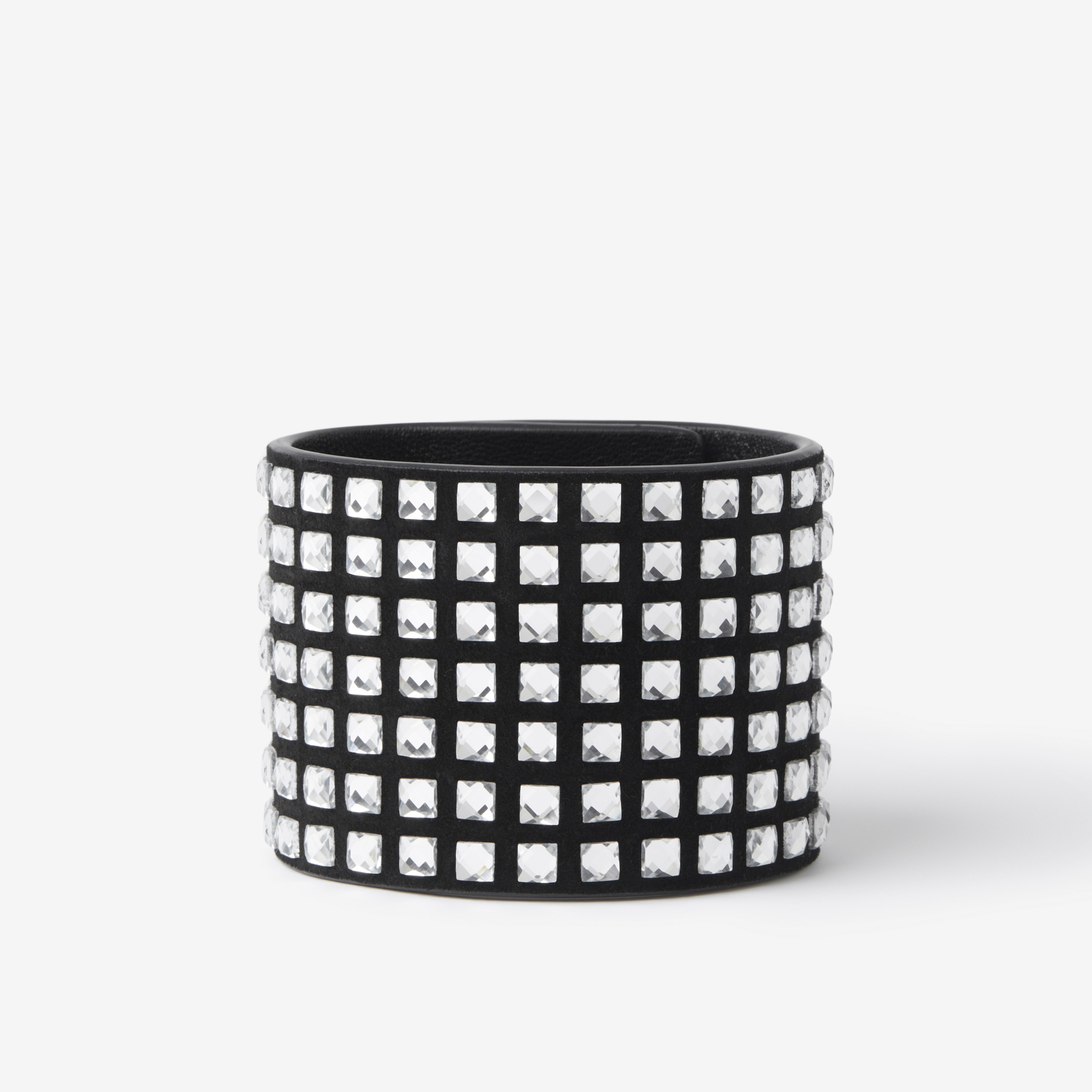 Crystal Detail Suede Cuff in Black/crystal - Women | Burberry® Official - 1