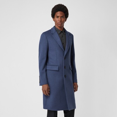 burberry coat mens blue