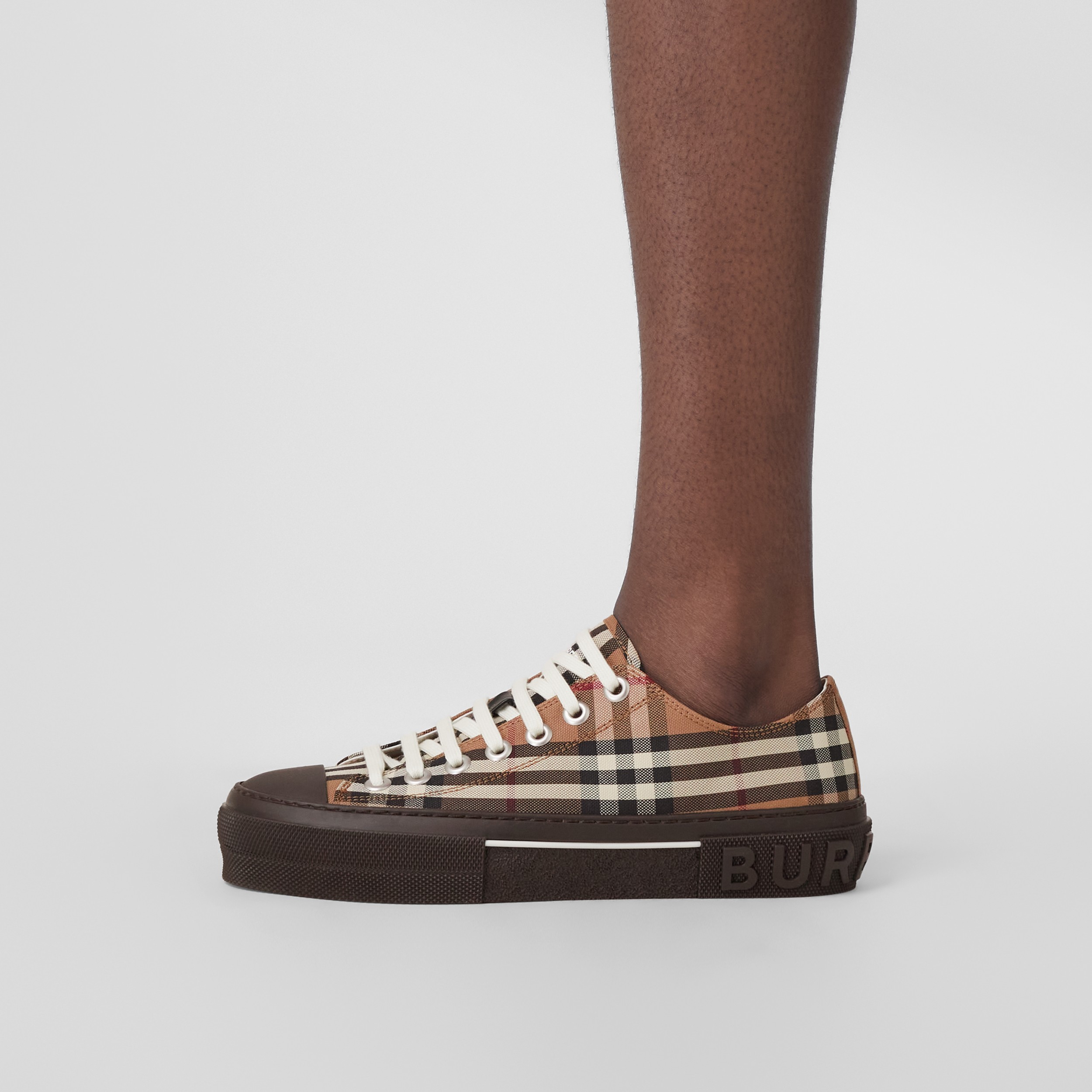 vintage check cotton arthur sneakers