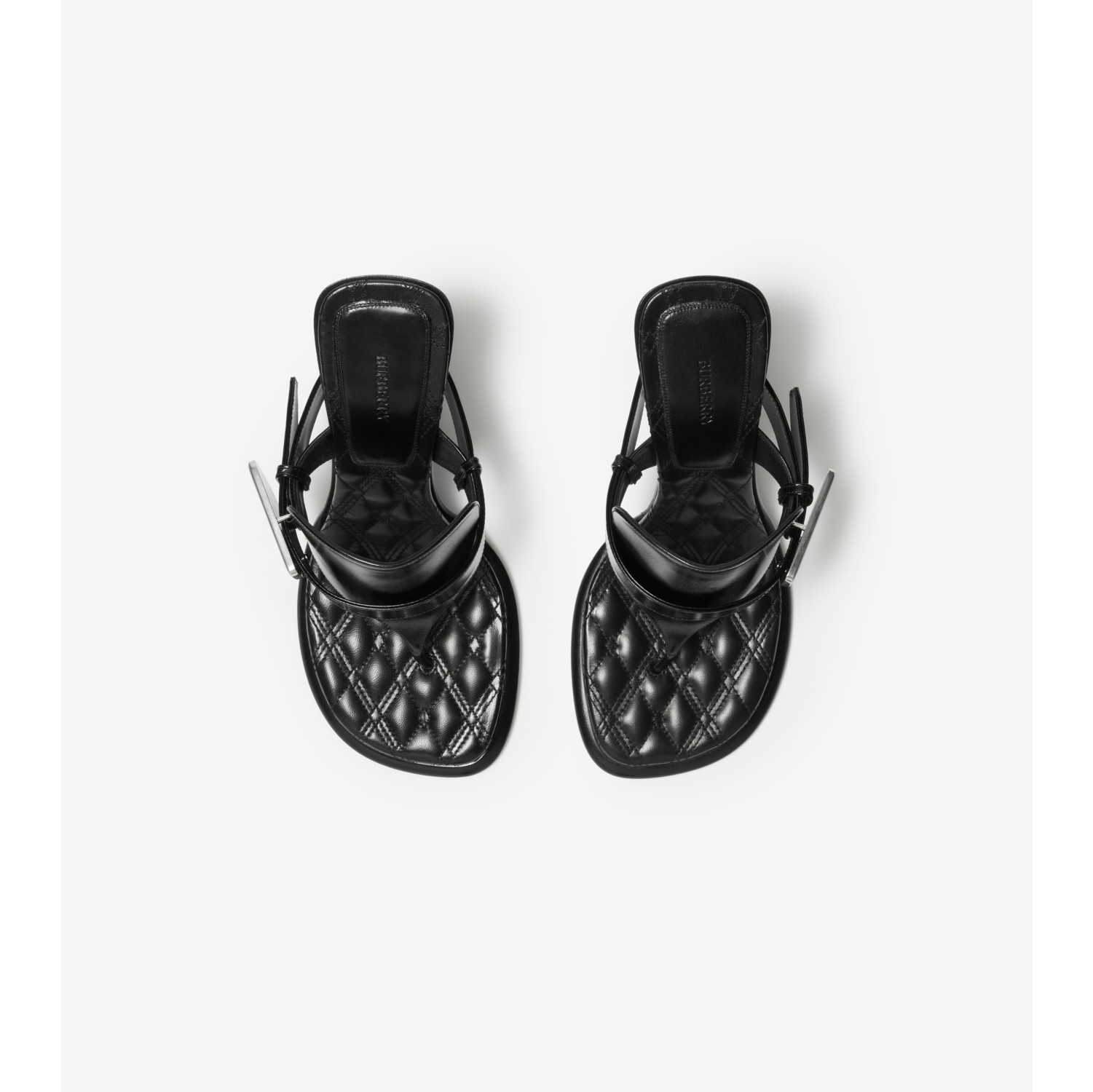 Burberry sandals black online