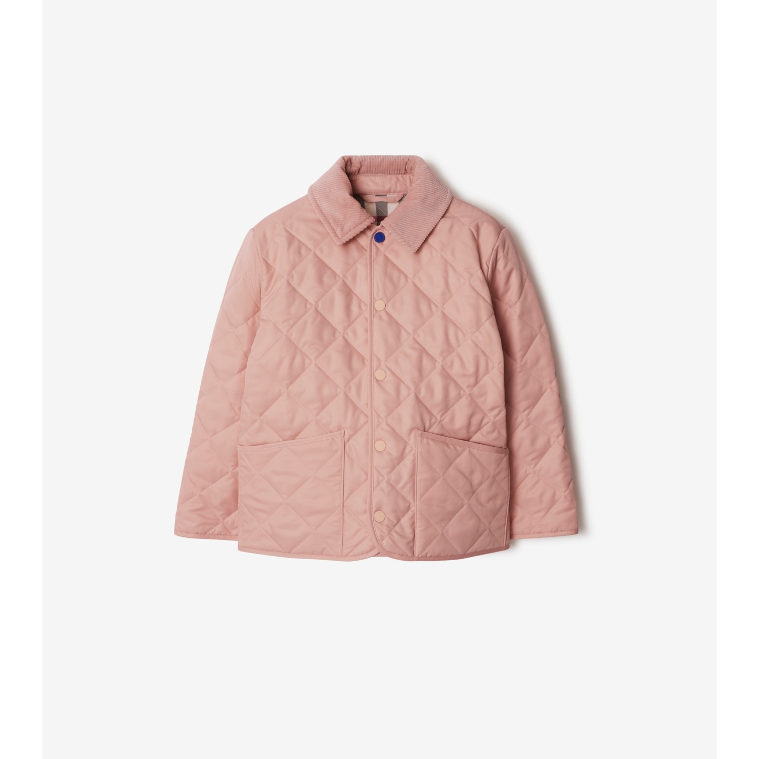 Quilted Barn Jacket in Apricot pink | Burberry® Official