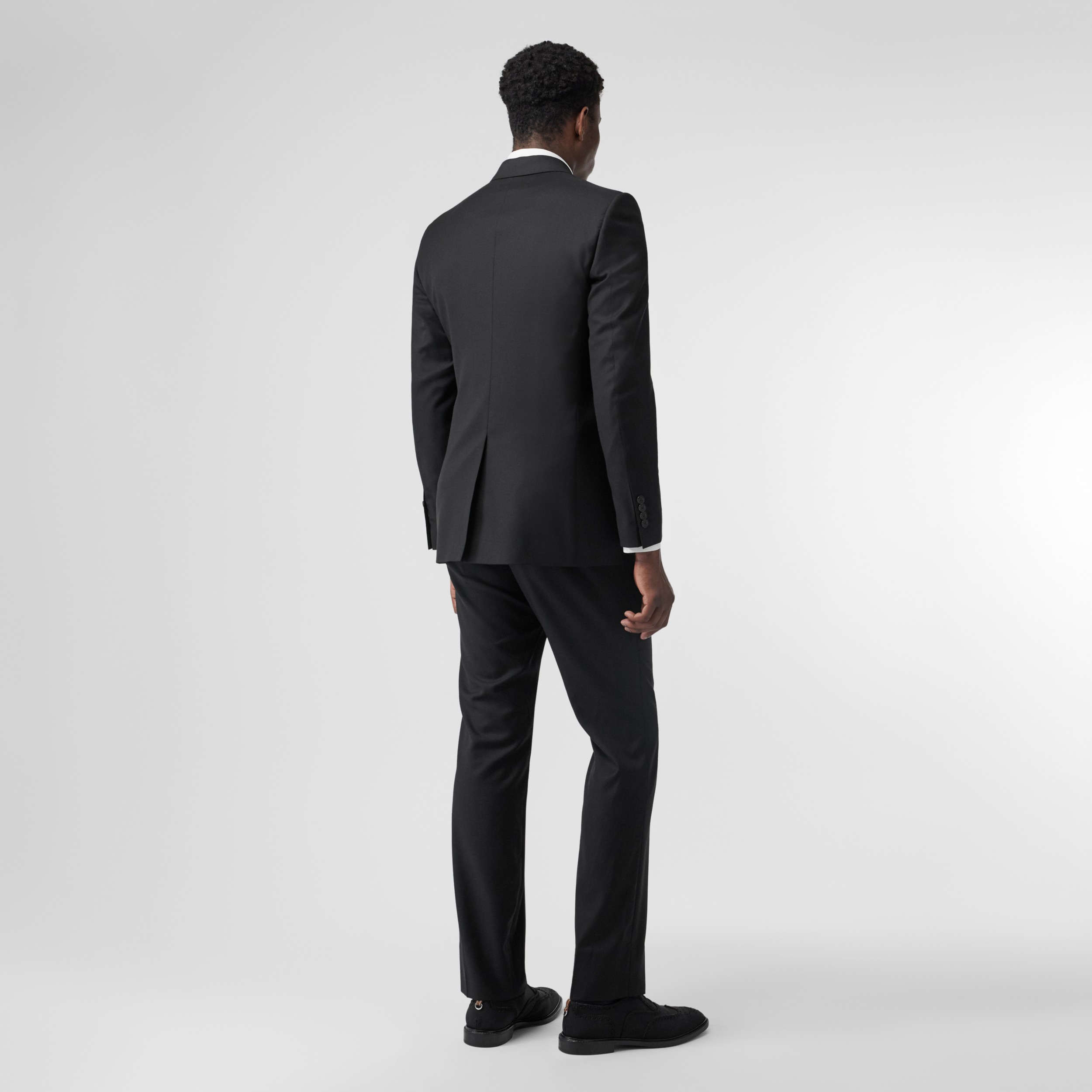 Classic Fit Wool Suit in Black Men Burberry® Official