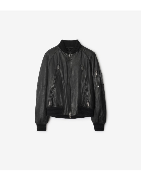 Bomber en cuir