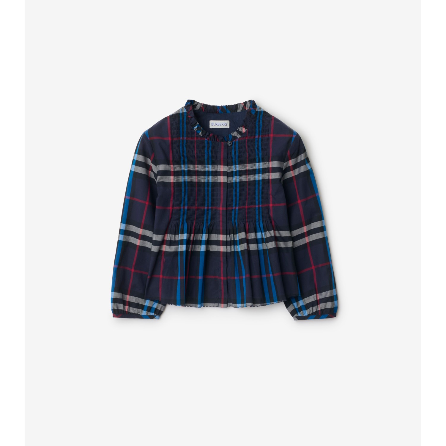 Check Cotton Poplin Top