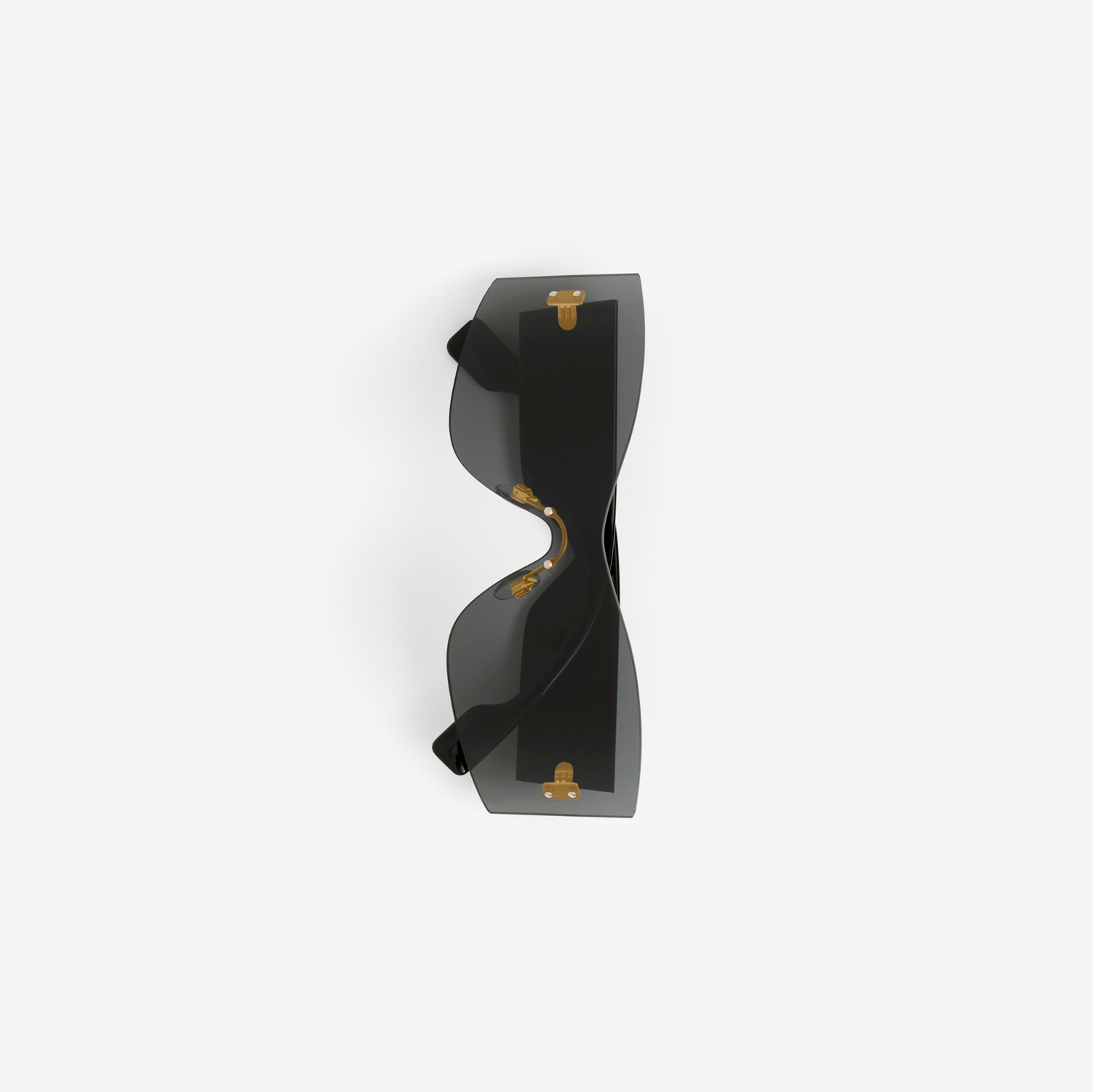 Monogram Motif Rectangular Shield Lola Sunglasses in Black/dark Grey - Women | Burberry® Official