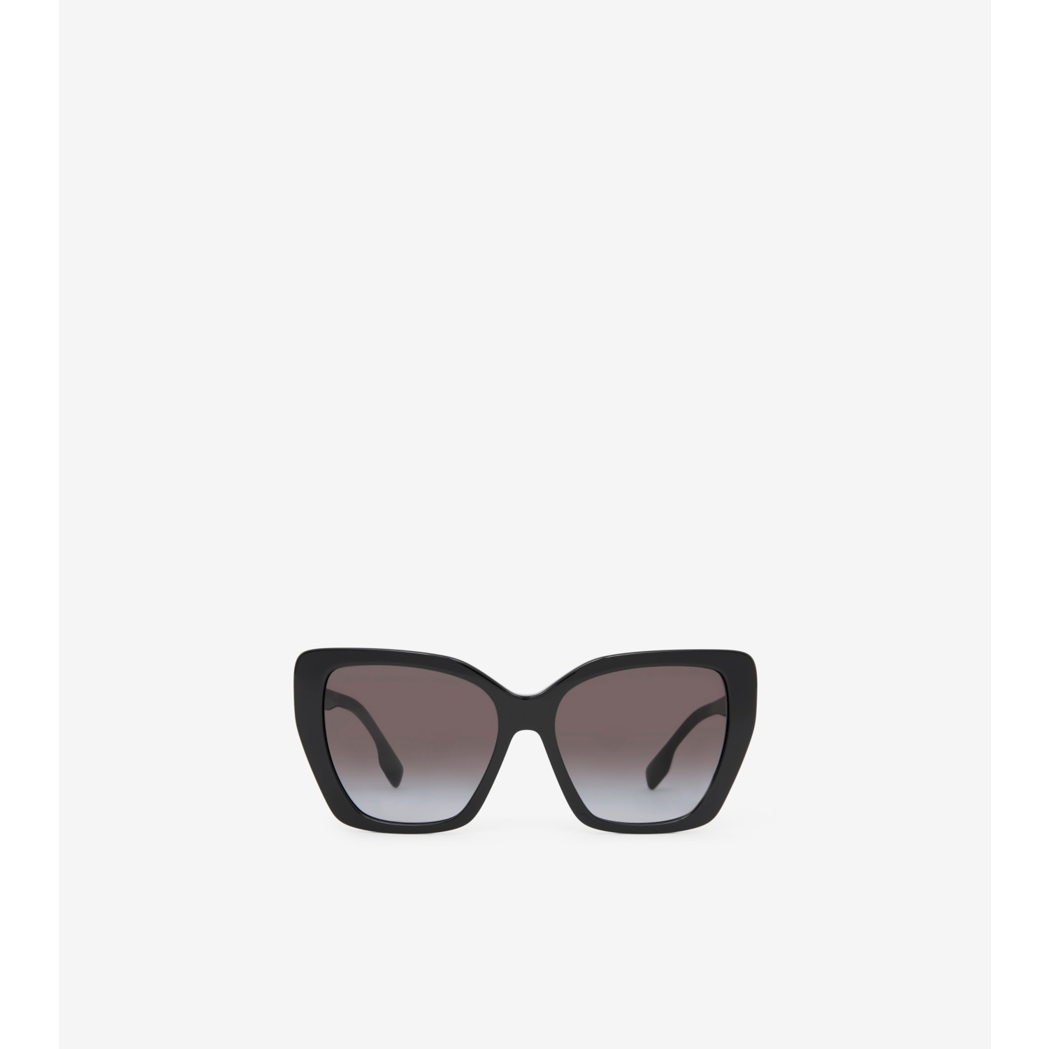 Cat-eye frame sunglasses in black acetate