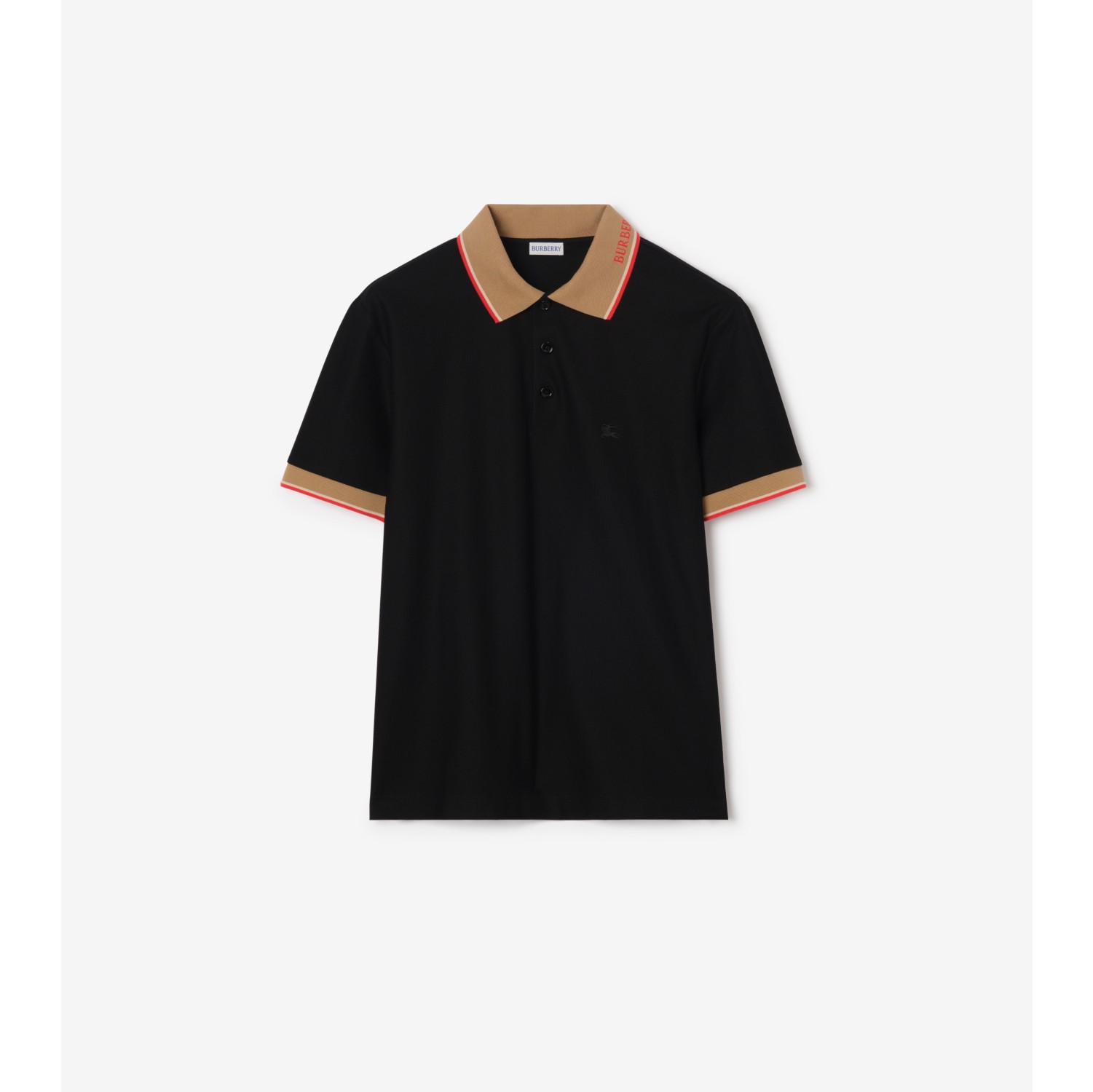 Logo Collar Cotton Polo Shirt