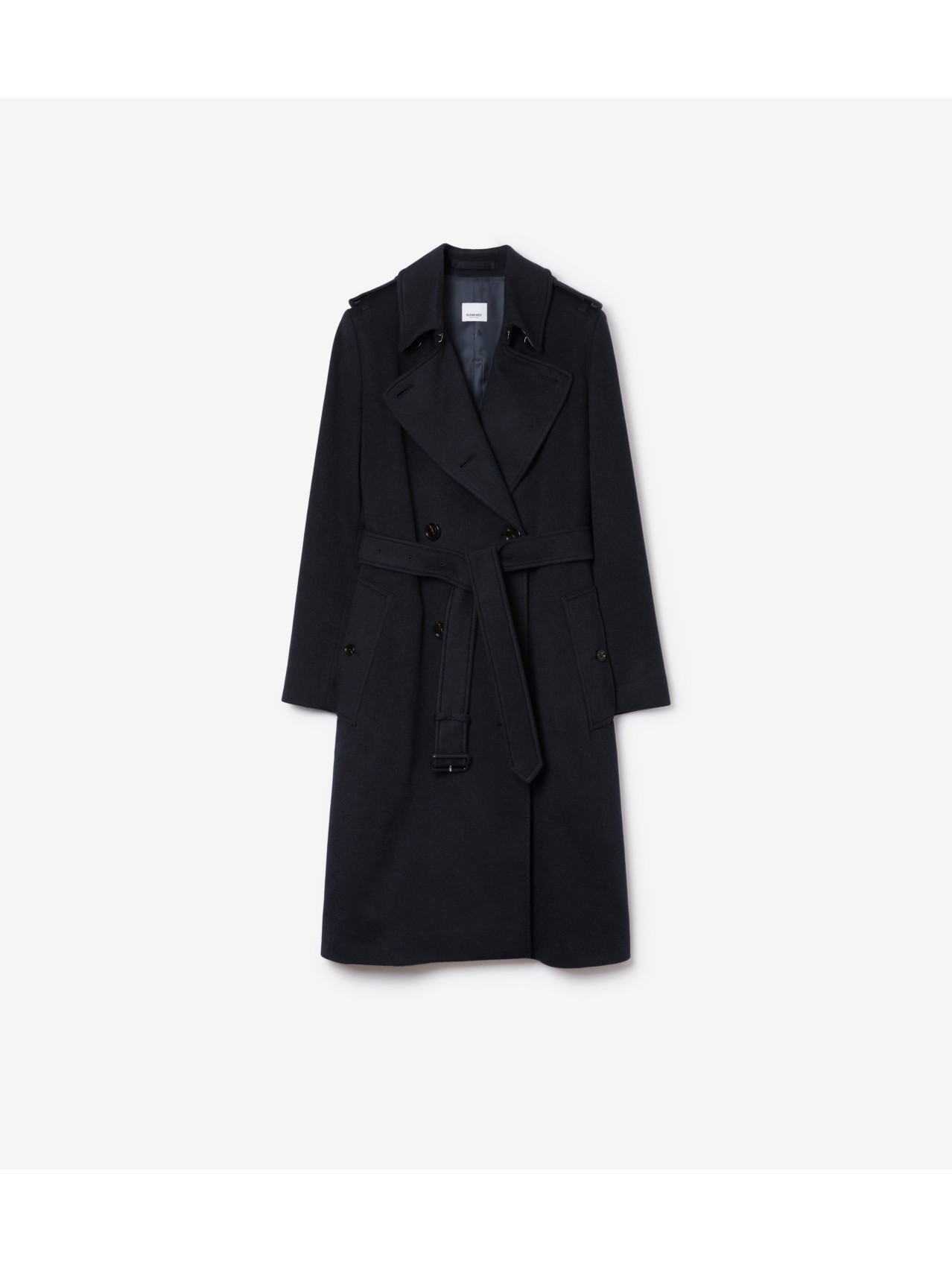 Cashmere Kensington Trench Coat in Dark Charcoal - Women |