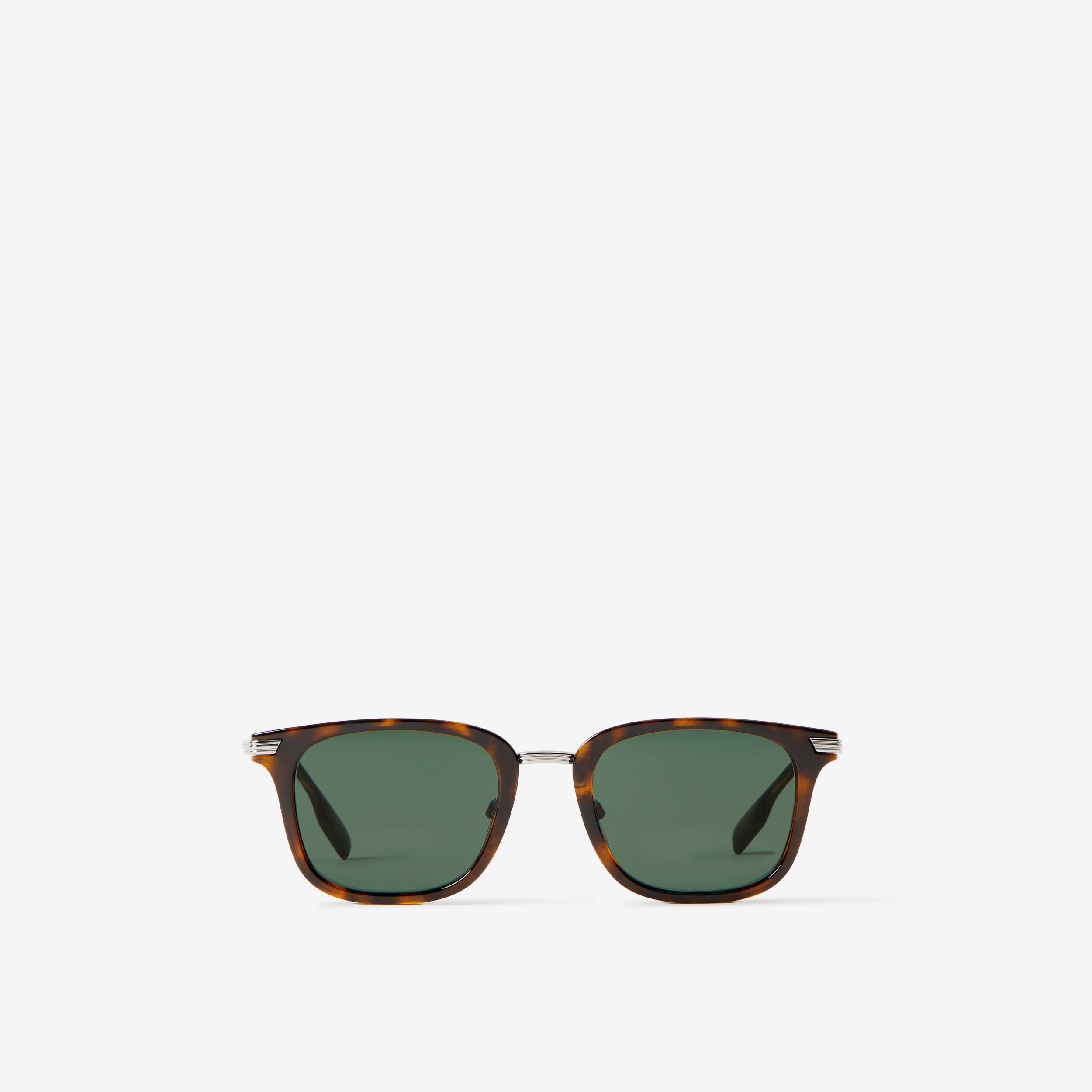 Sonnenbrille mit eckiger Fassung (Schildpattfarben) | Burberry® - 1
