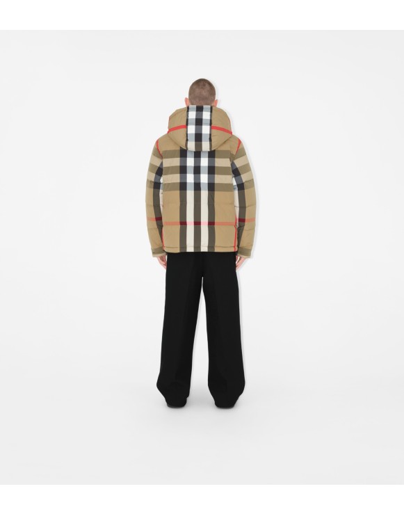 Reversible Check Puffer Jacket