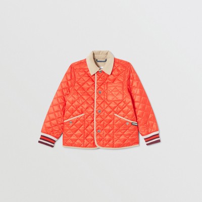 orange burberry jacket