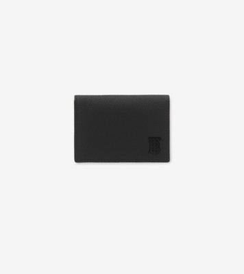 TB フォールディング カードケース (ブラック／ブラック) - メンズ, レザー | Burberry®公式サイト