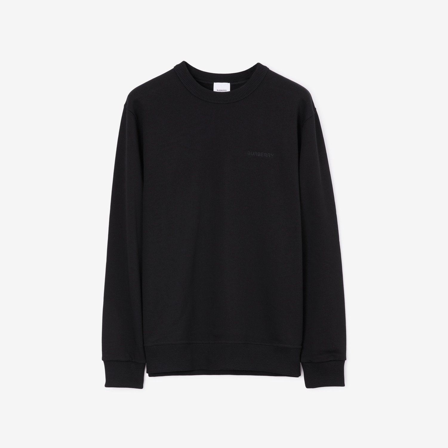 Check EKD Cotton Sweatshirt in Black - Men | Burberry® Official