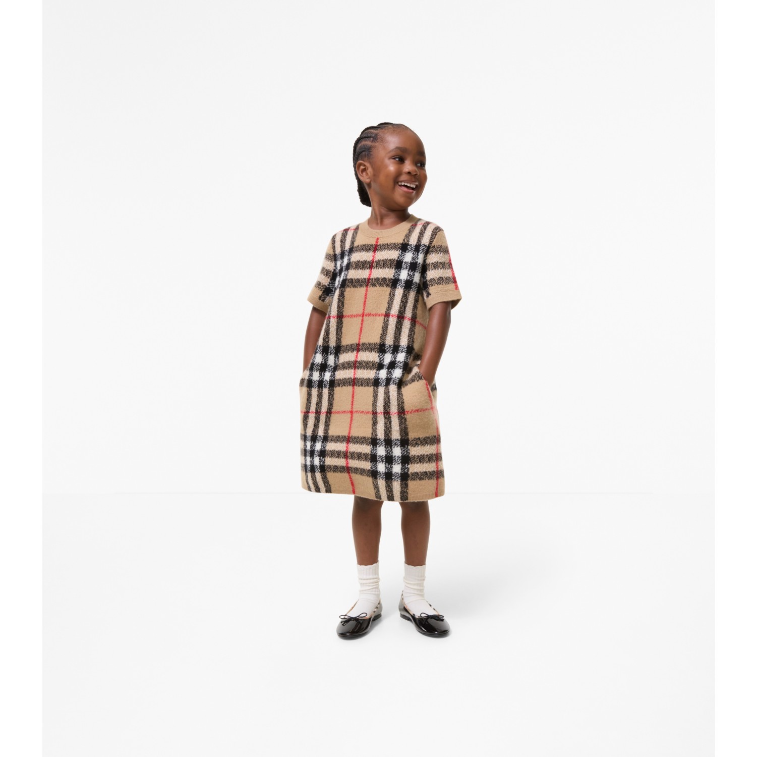 Check Wool Cashmere Dress